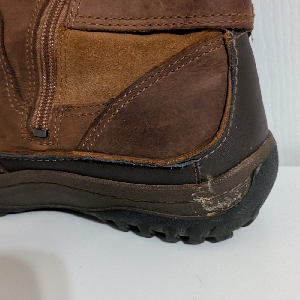 Merrell Women's Decora Chant Brown Sugar Leather Zip Waterproof Boots Size 8 - Picture 10 of 12